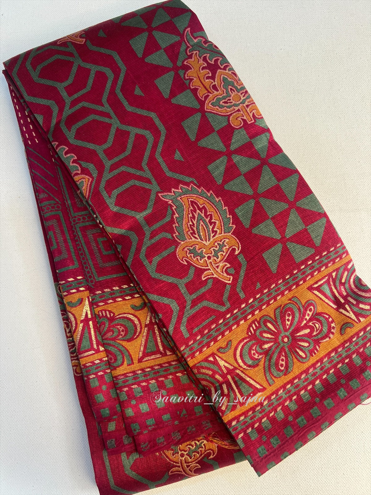 Cotton saree Without blouse 1099