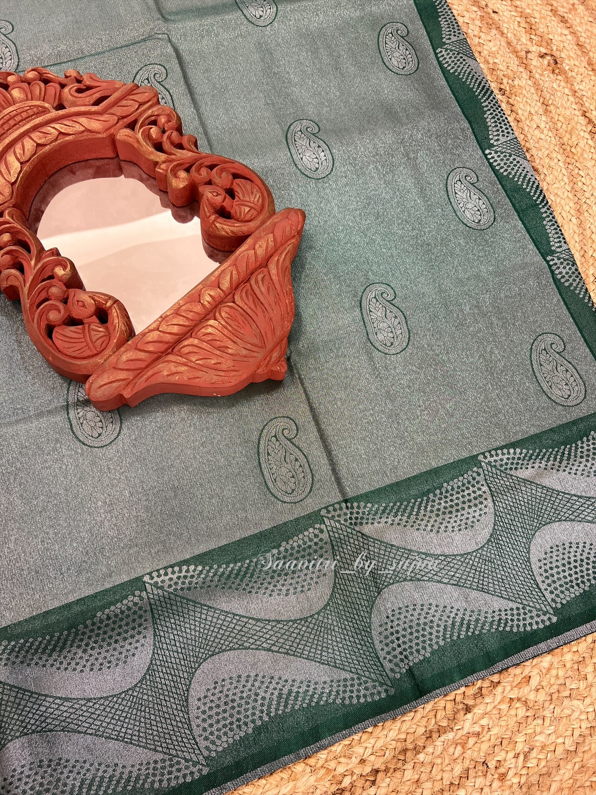 Soft silk silver zari 1264