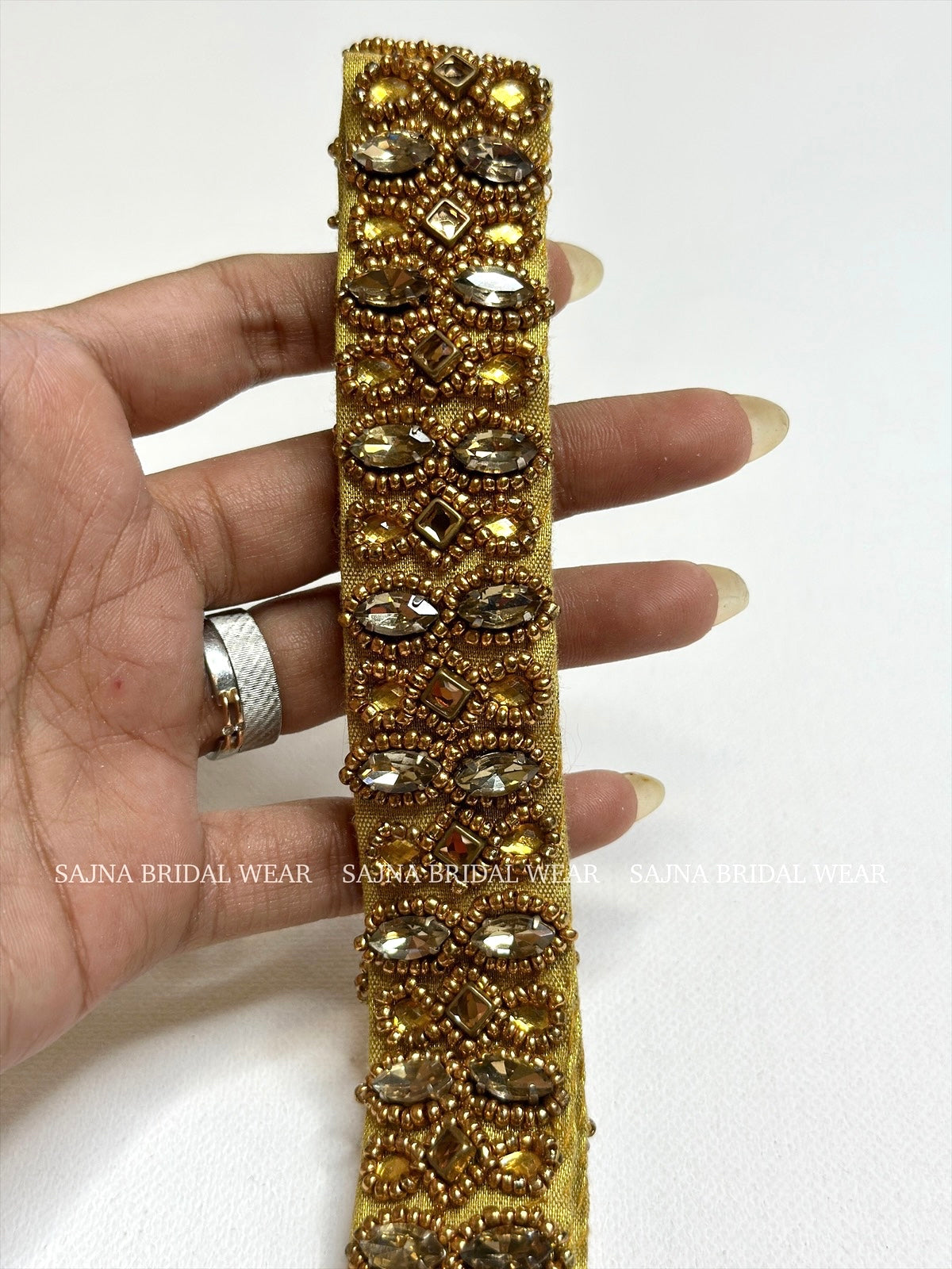 Tara - gold stone waist belt