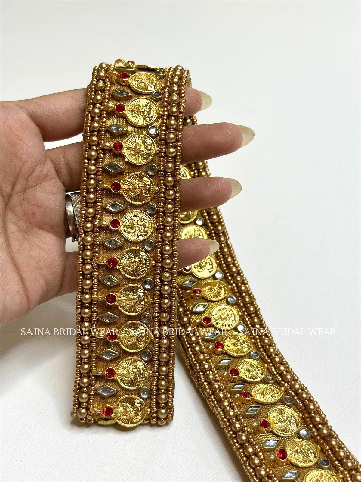 Tulya coin waist belt – sajna bridal wear