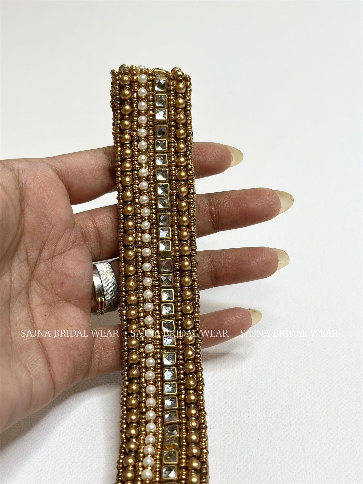 Meera waist belt - Kundan and pearl