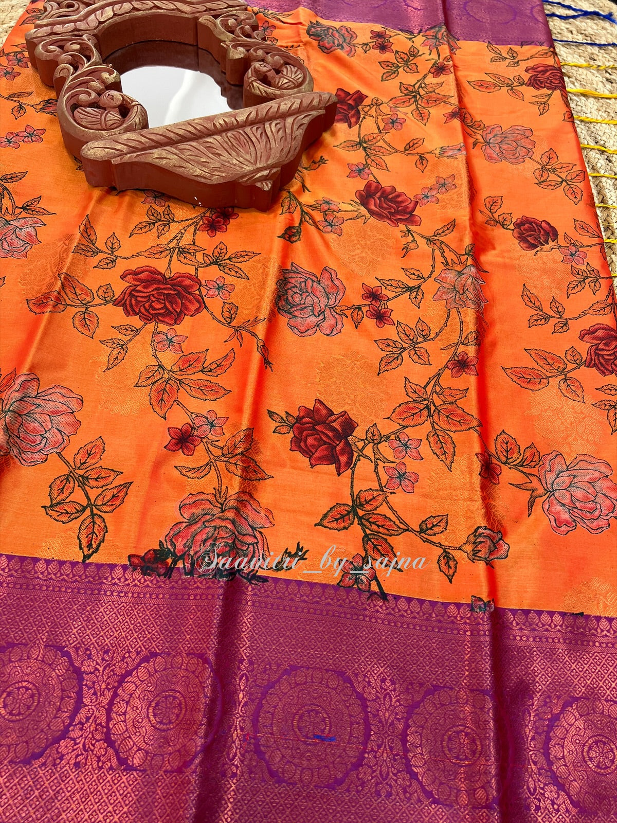 Soft silk floral design 1232
