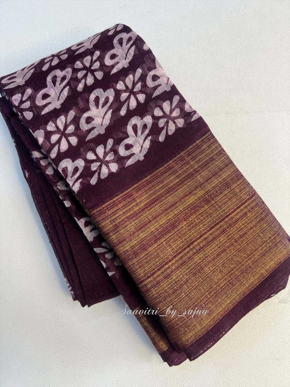 Cotton saree without blouse 1096