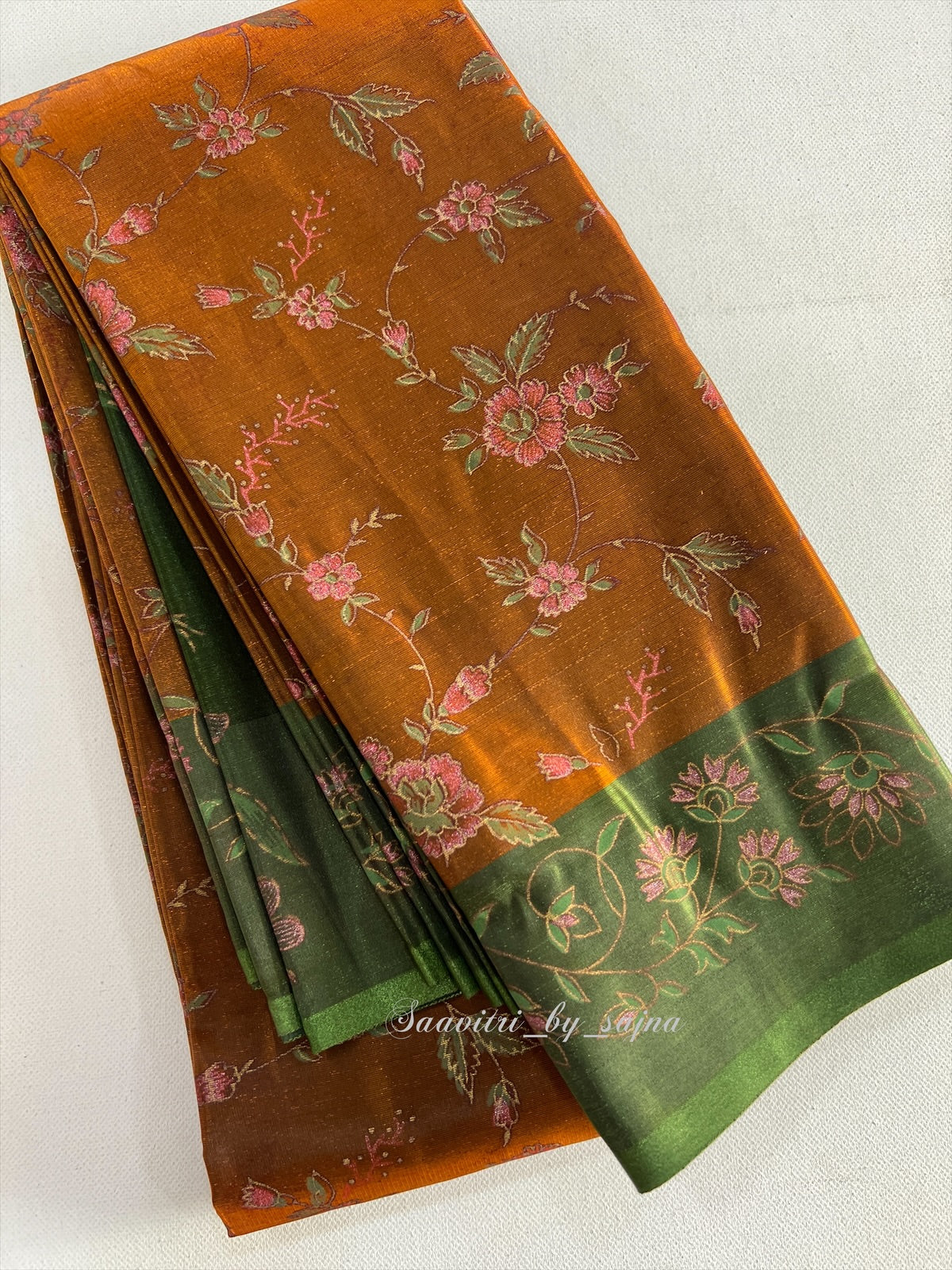 Cotton saree Without blouse 1092
