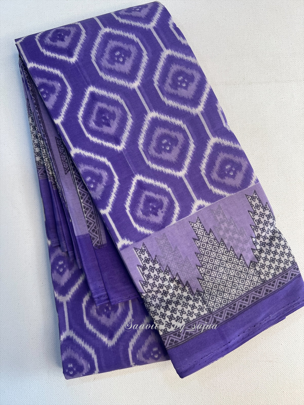 Cotton saree without blouse 1100