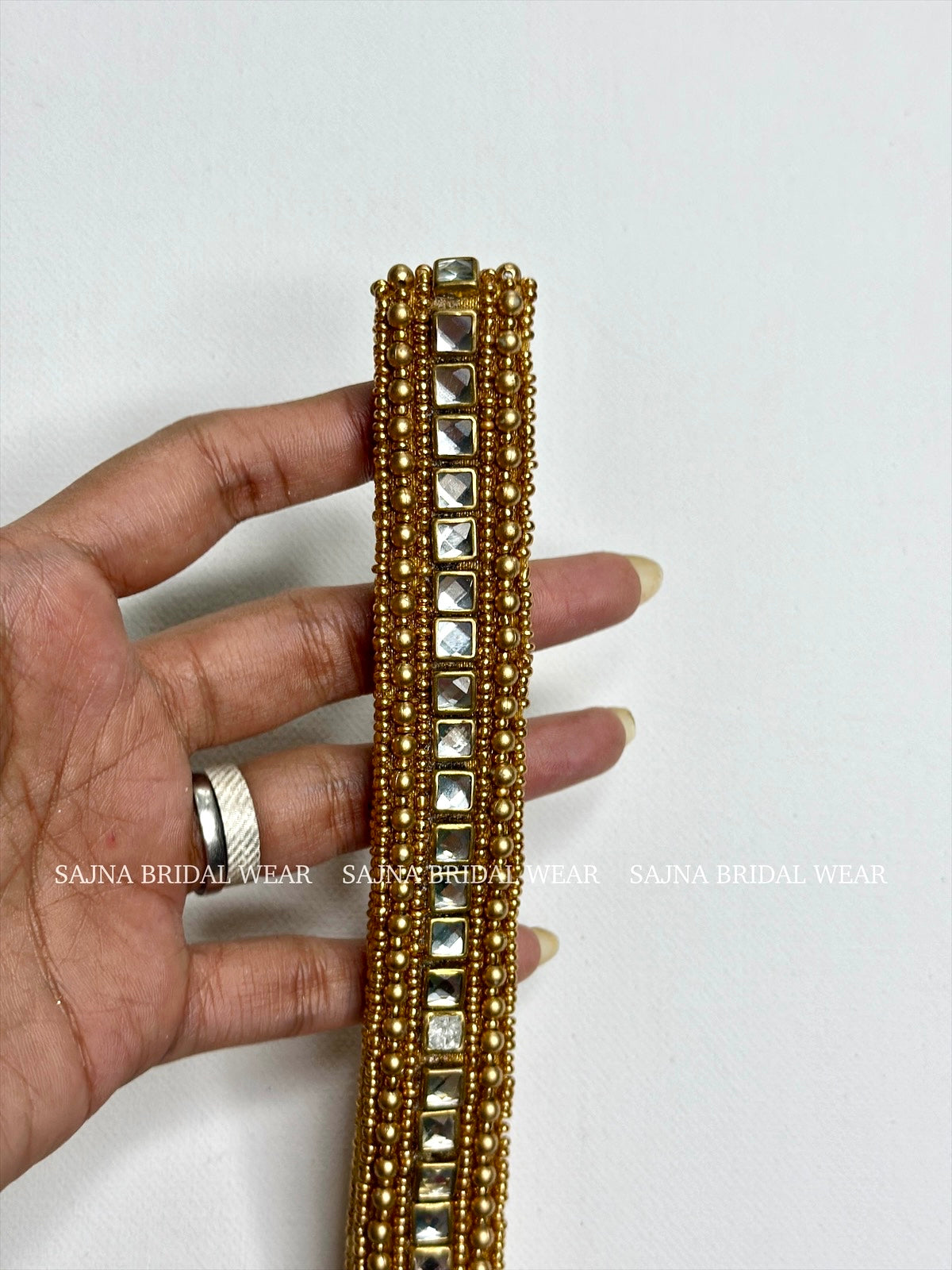 Dhiti Kundan waist belt