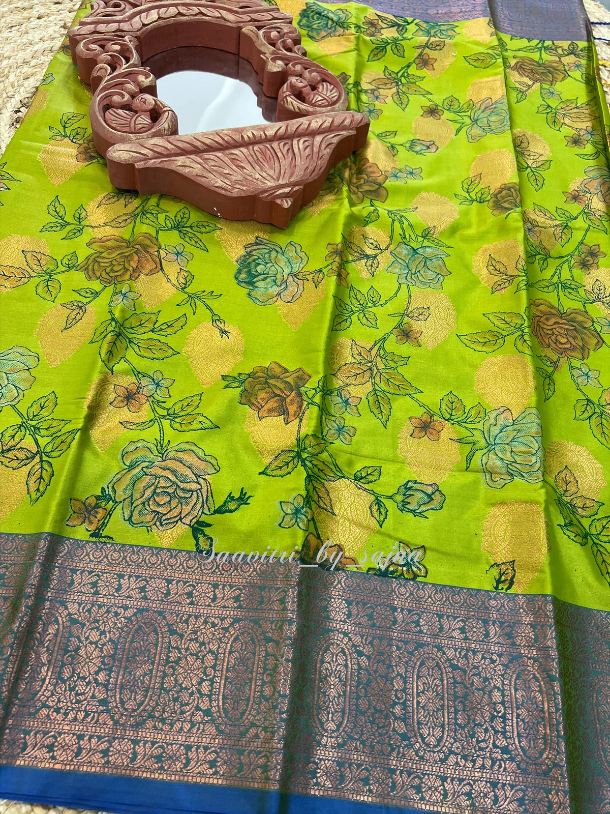 Soft silk floral design 1231