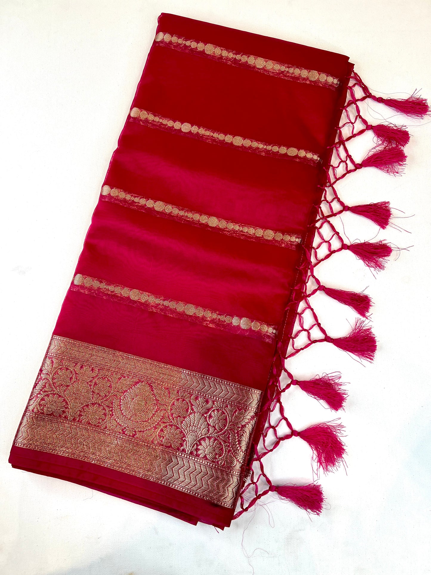 Pink Tissue Saree - 1199