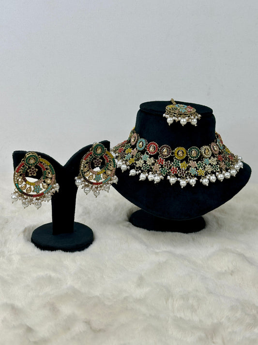 Kundan neck set 3518