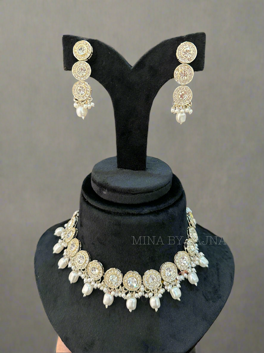 Kundan with pearls set 1165