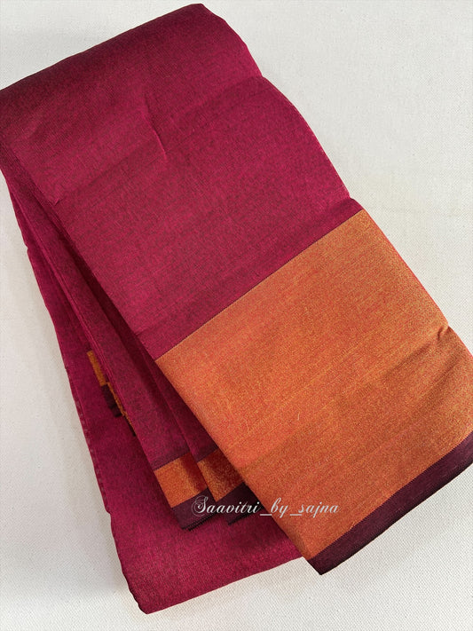 Cotton saree 1076 without blouse