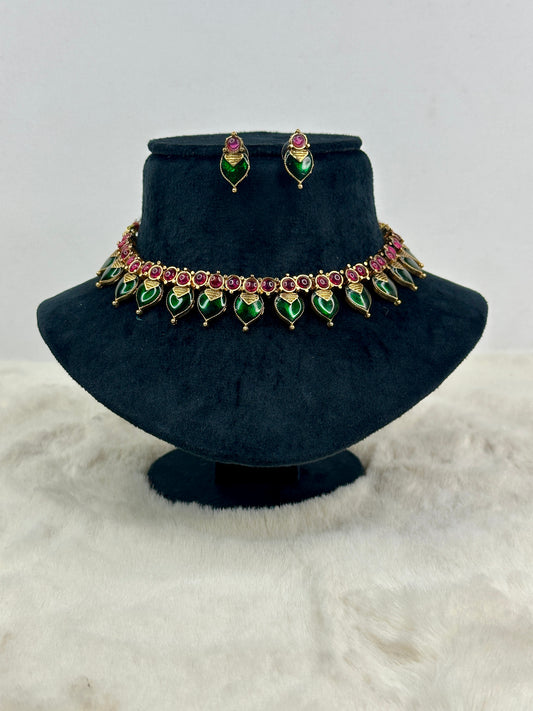 Emerald neck set 3501