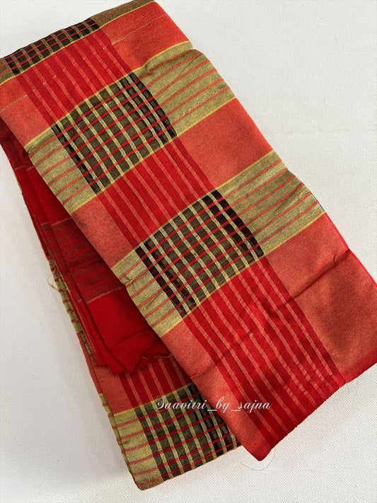 Cotton saree 1077 without blouse