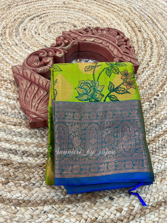 Soft silk floral design 1231