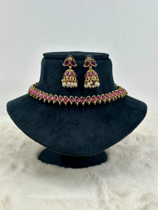 Red emerald neck piece 3504