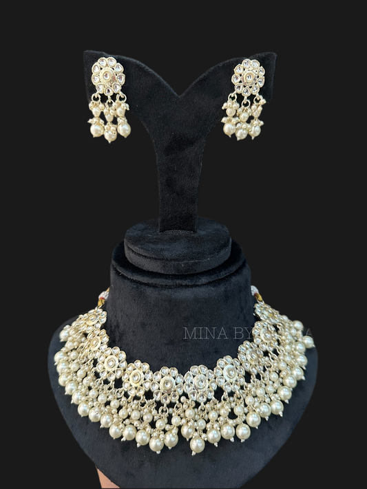 Kundan with pearls set 1168