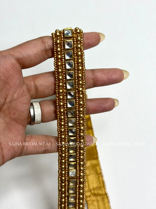 Dhiti Kundan waist belt