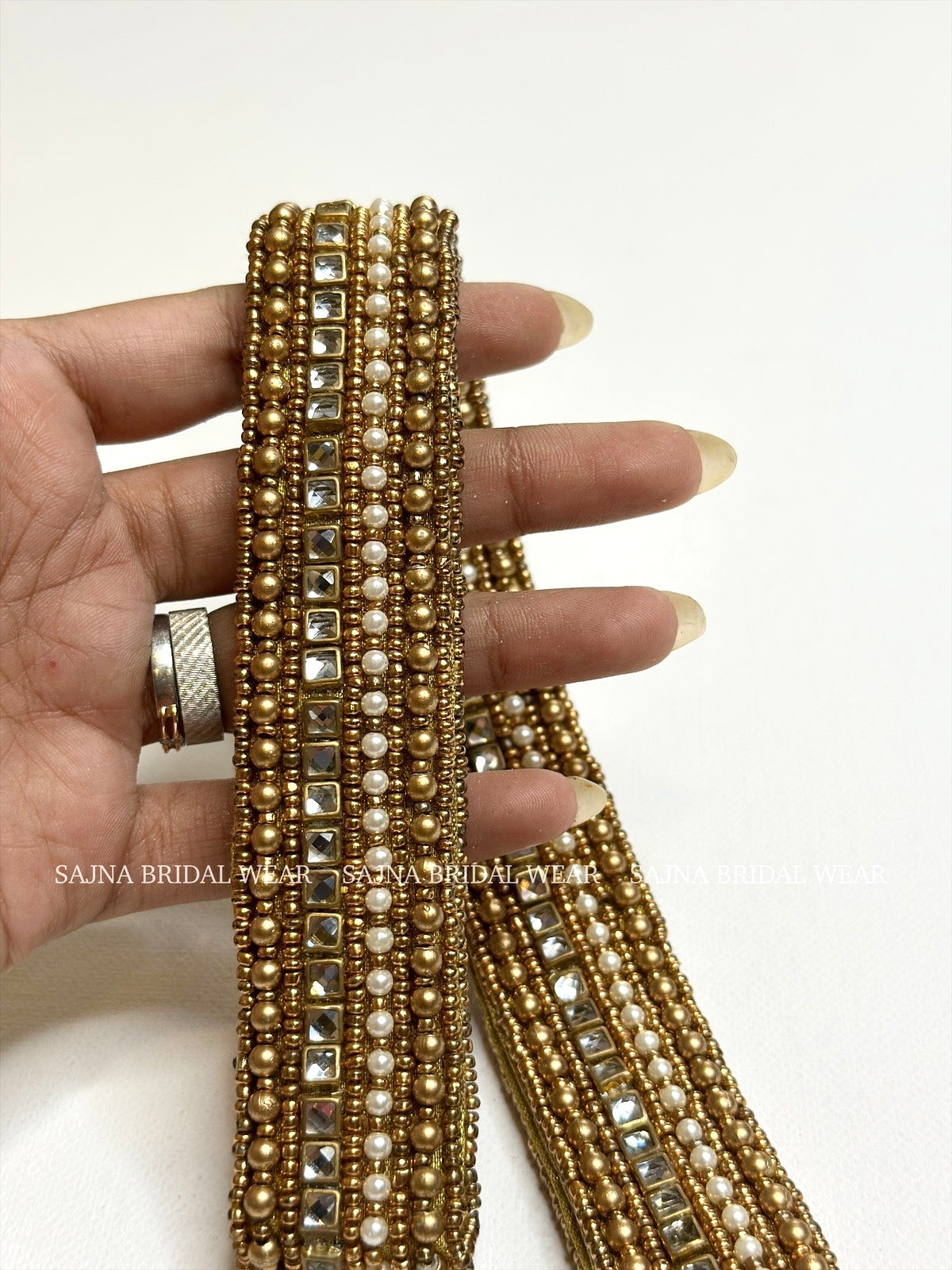 Meera waist belt - Kundan and pearl