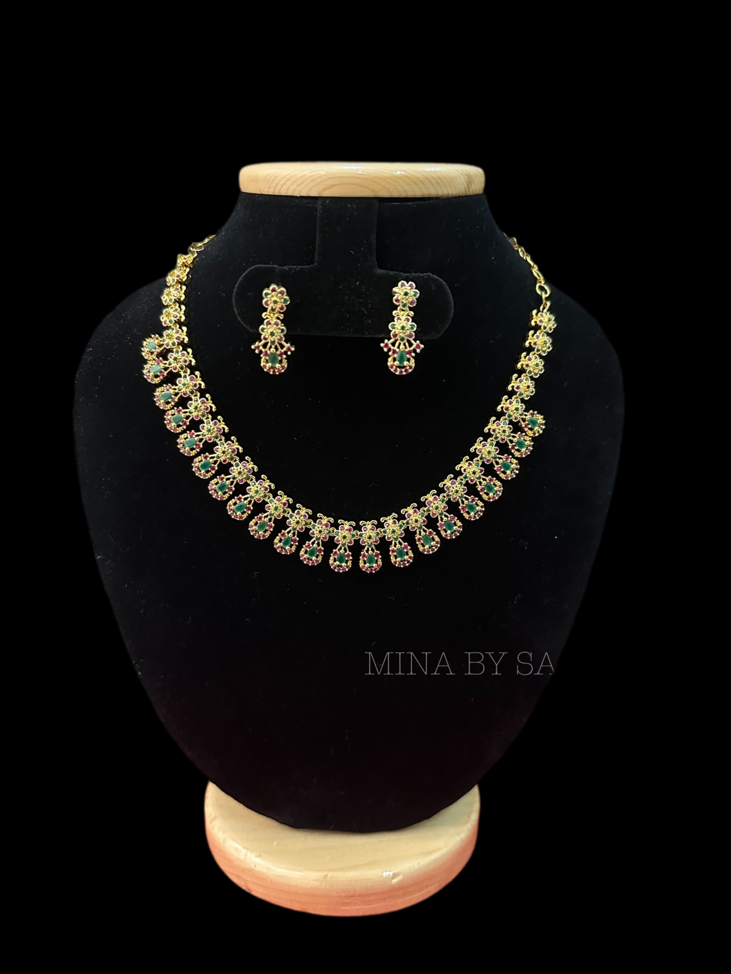American diamond necklace - 1014