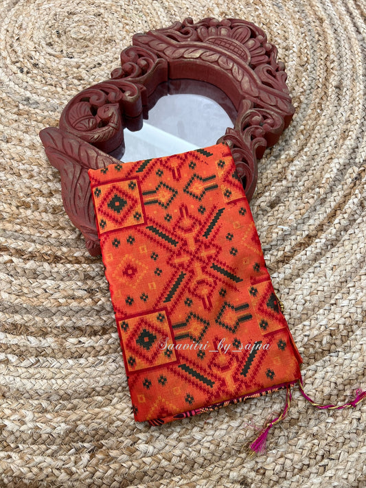 Soft silk ikath 1245