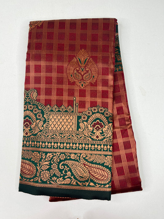Blended Silk - Maroon - 1023
