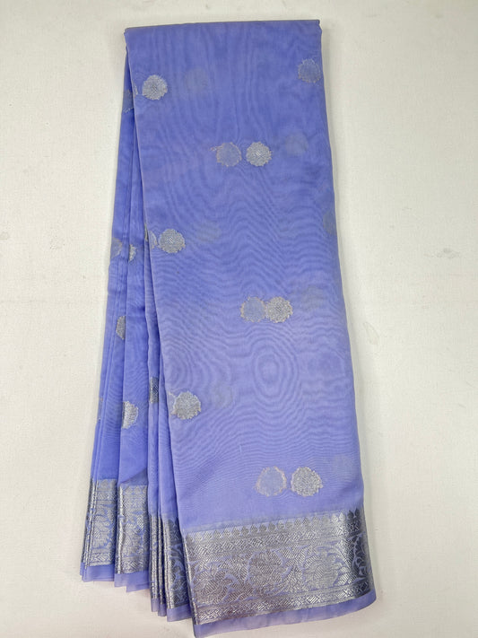 Tissue Cotton Saree - Lavender -1320