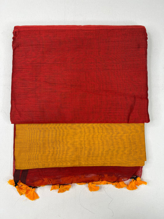 Cotton Mix - Reddish Orange with yellow -1063